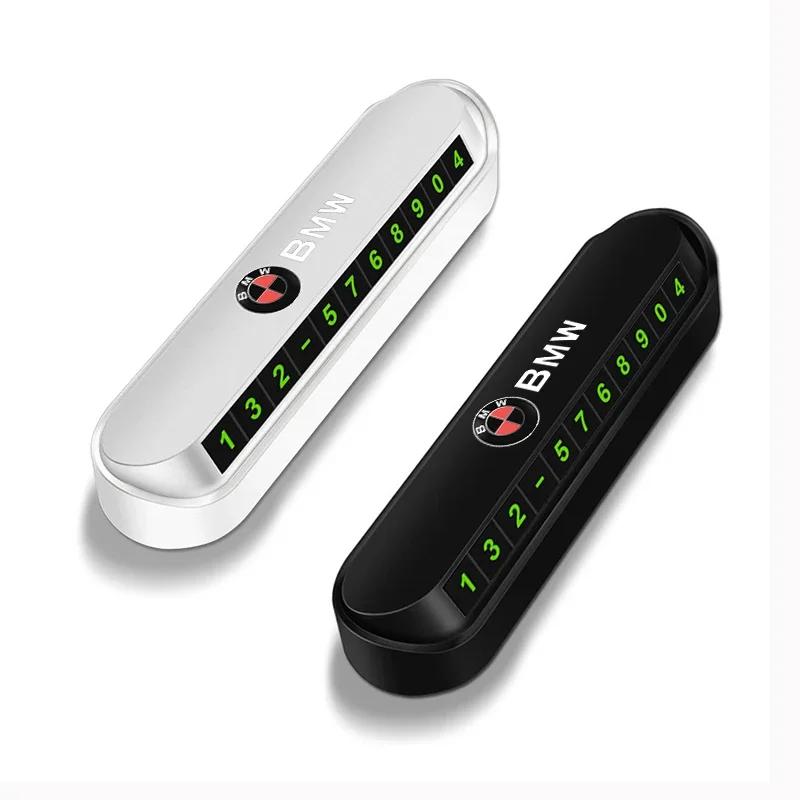 Temporary Car Parking Phone Number Card Night Glowing Sign To Stop Car Car Accessorys For BMW E46 E39 E90 E60 E36 F30 F10 E34 X1