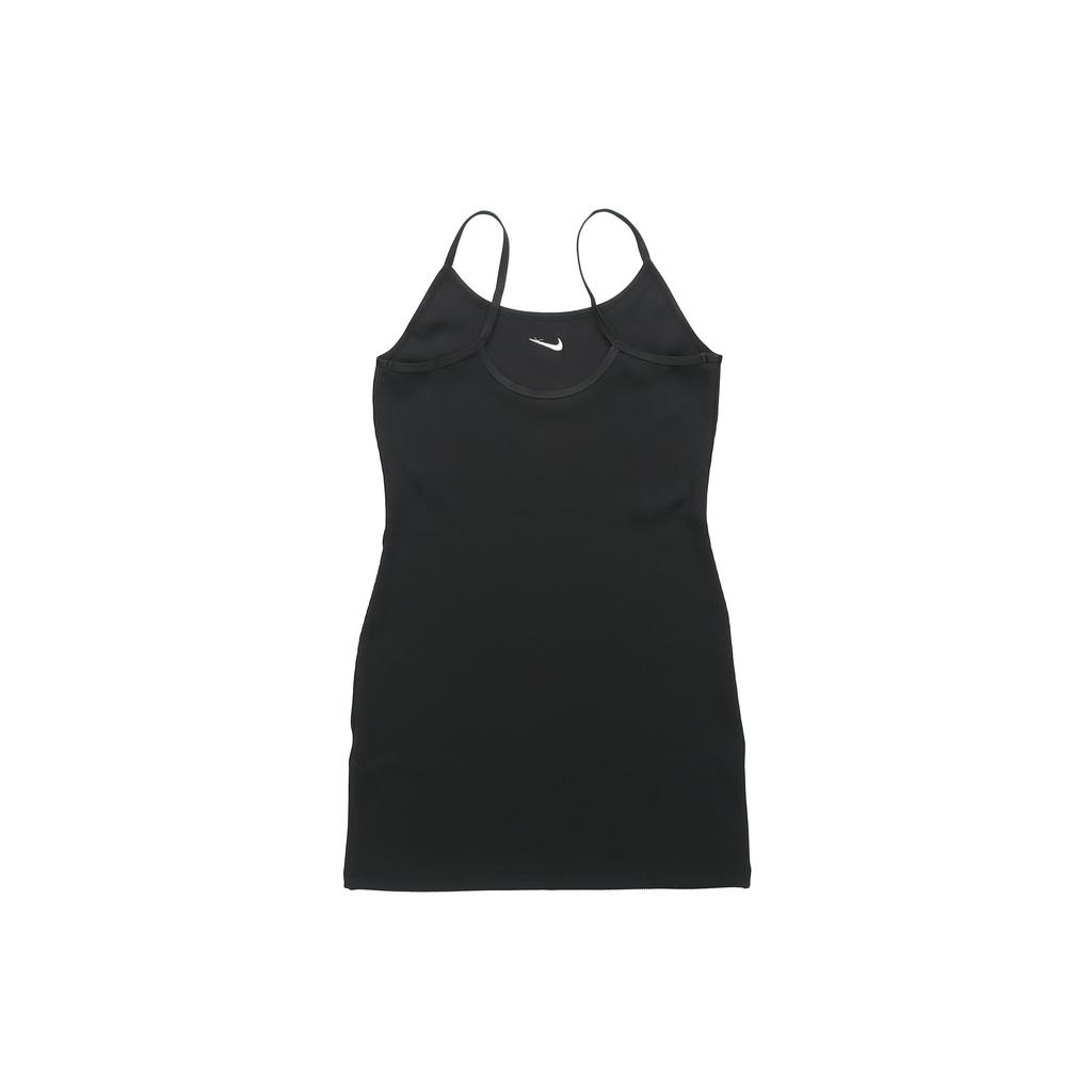 Nike Solid Color Knitted Sleeveless Dress Women Dresses Black DM8878-010