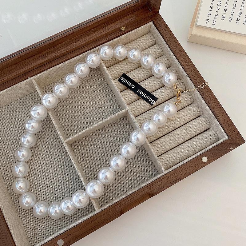 

Ожерелье из барочного жемчуга Ши: Элегантная, роскошная и модная цепочка на ключицу. Necklace-Pearl 14mm жемчужный