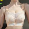 Underwear Summer Thin Strapless Anti Glare Lace Bra Breathable Full Cup Bra No Steel Ring Bra