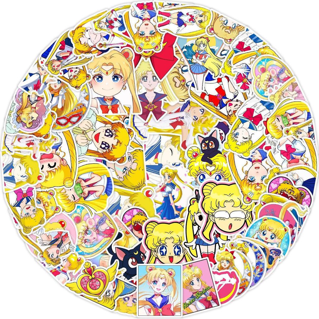 Dragon Ball & One Piece Waterproof Graffiti Stickers - 50/100 Pack for Phone, Fridge, Luggage, Notebook & Journal Decoration