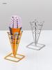 Wrought Iron Jumbo Ice Cream Cone Display Stand for Milk Tea Shops