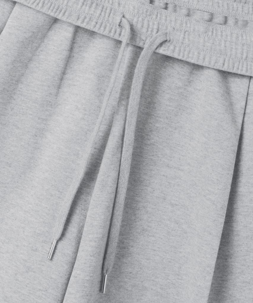 MUSINSA STANDARD Double Knit One-Pleat Wide Lounge Sweatpants [Melange Light Gray]