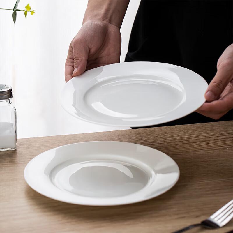 Pure White Ceramic Dinner Plates