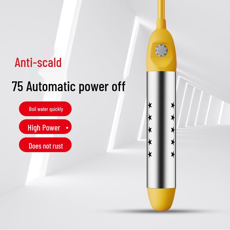Rapid Heat Water Boiler Stick with Auto Shut-Off - Safe Electric Heater for Bathing and Household Use