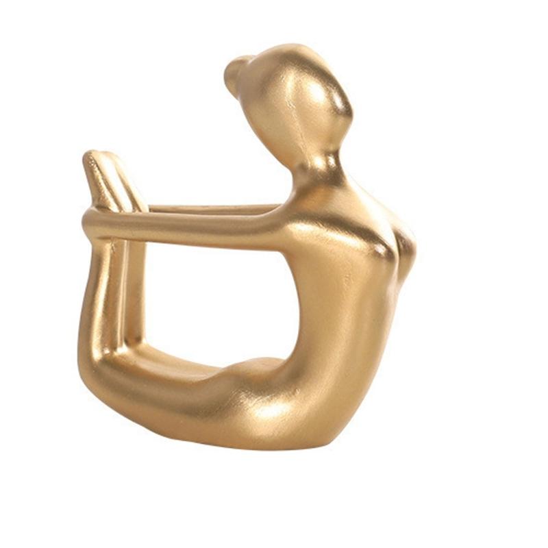 Modern  Yoga Figurine Premium Resin  Decoration Gift For  Birthday Holiday Celebration