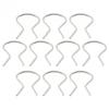 Crank Retainer Door Handle Wind Horseshoe Clip Set Sliver