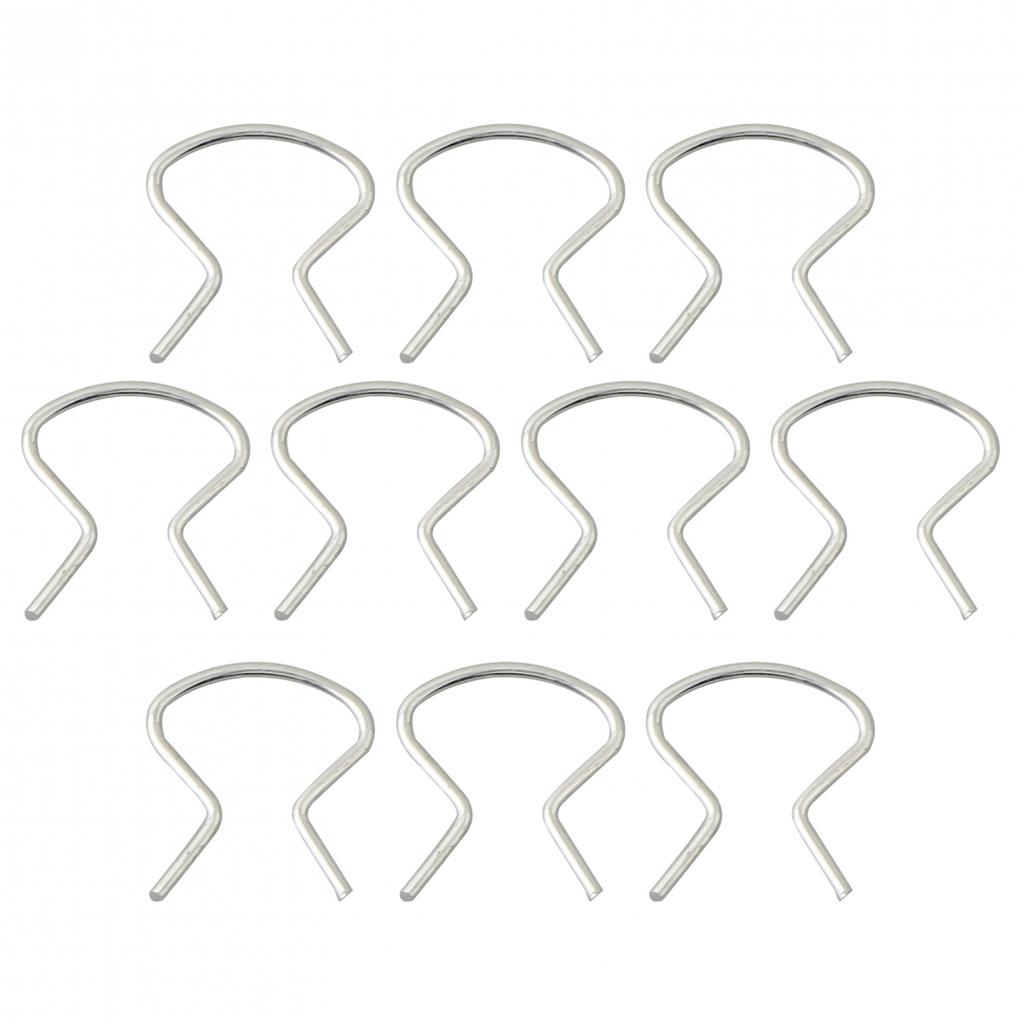 Crank Retainer Door Handle Wind Horseshoe Clip Set Sliver
