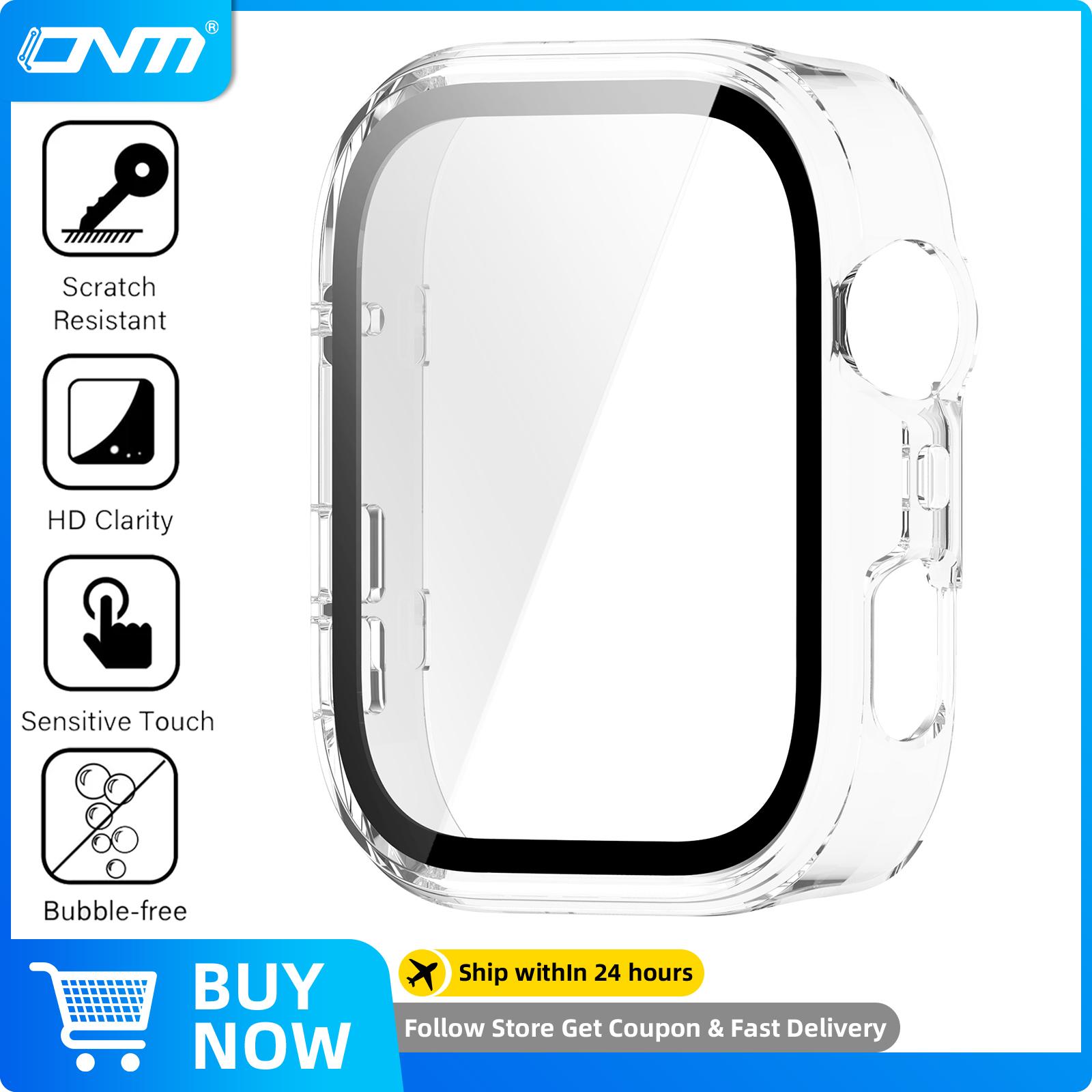 

Стекло+Чехол для Huawei Watch Fit 4/4 Pro Защитное стекло для экрана и Жесткий ПК Защитный бампер для Huawei Fit4 Аксессуары for Huawei Fit 4 Pro чистый