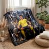 Cristiano Ronaldo Theme Blanket Soft Flannel Blanket Plush Throw Blanket Cozy Sofa Bed Blanket for Home Decor