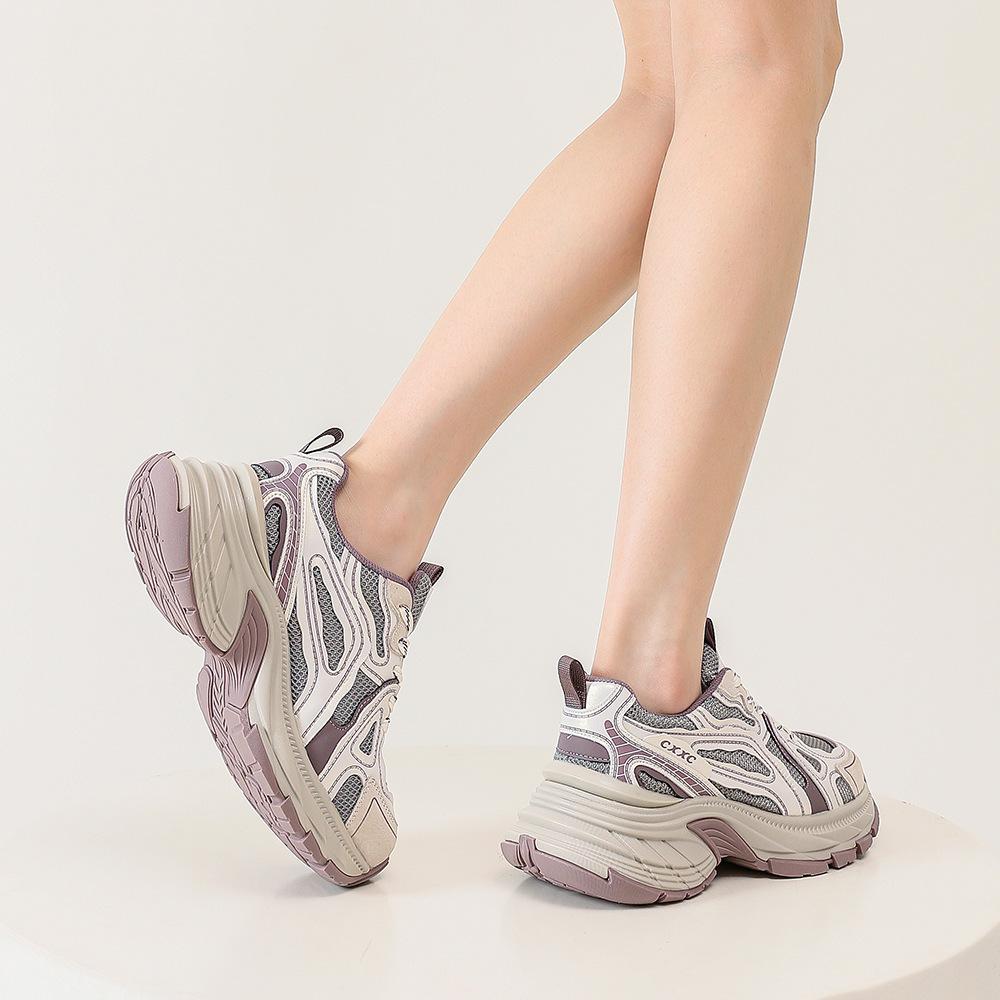 thick-soled dad shoes women's lightweight soft-soled casual shoes small height-increasing shoes fashionable versatile women's sports shoes