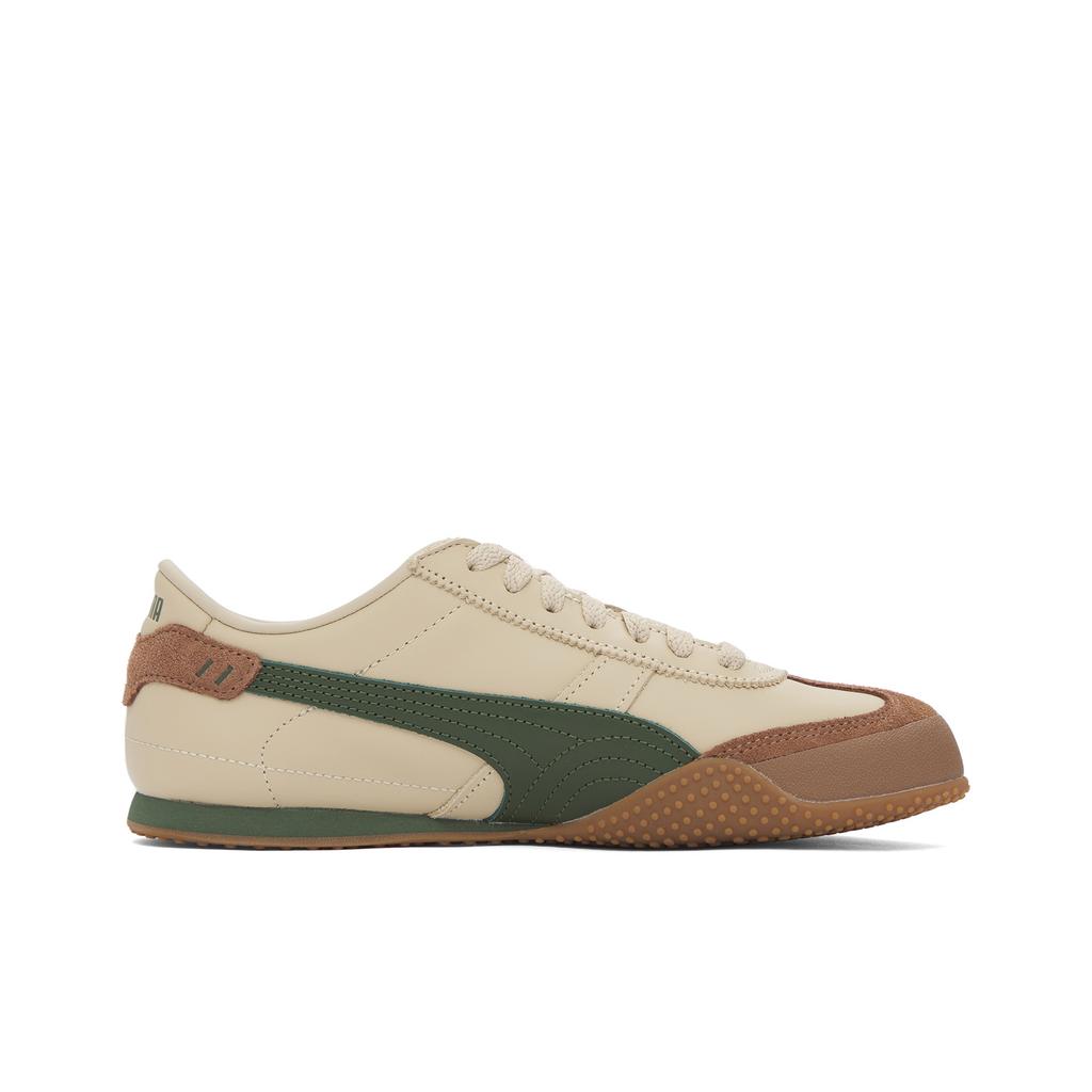 Puma Bella Ut Leather Fashion Versatile Comfortable Training Low-Top Casual Shoes Unisex Sneaker Brown Green 402186-07