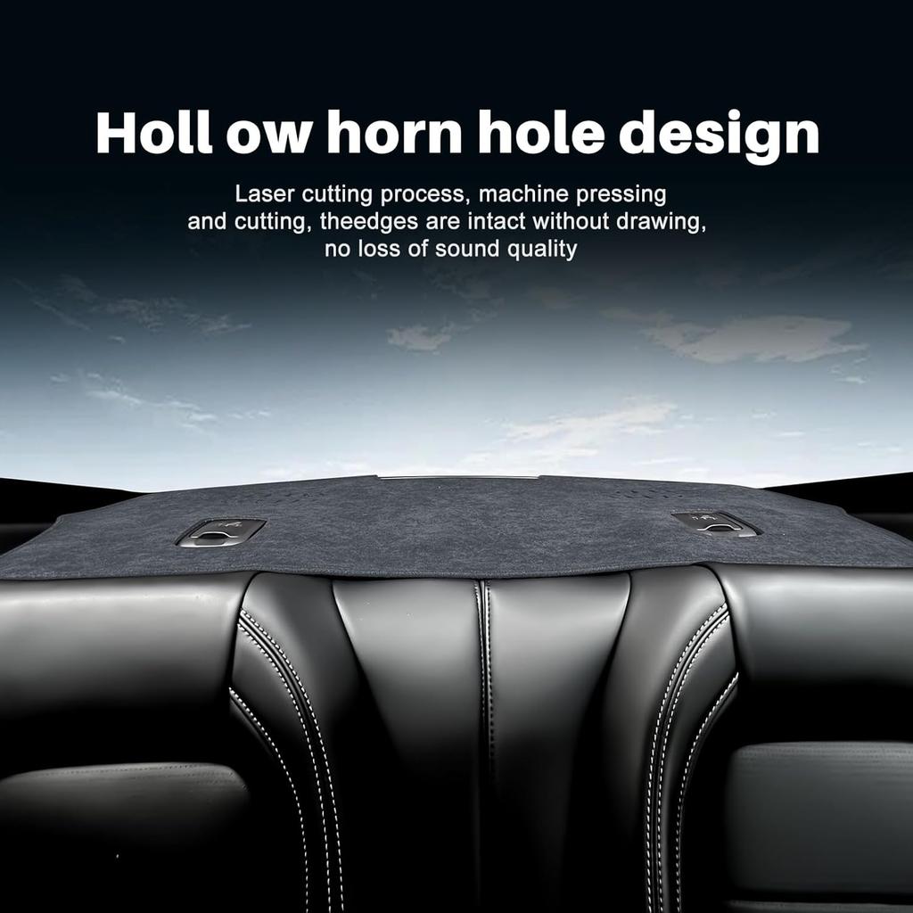 KUNGKIC pro Ford Mustang 2024 2025 Kryt zadní palubní desky Vlastní podložka palubní desky Interiérová koberecová podložka Flanelová sluneční clona Ochranná podložka Příslušenství Protiskluzová