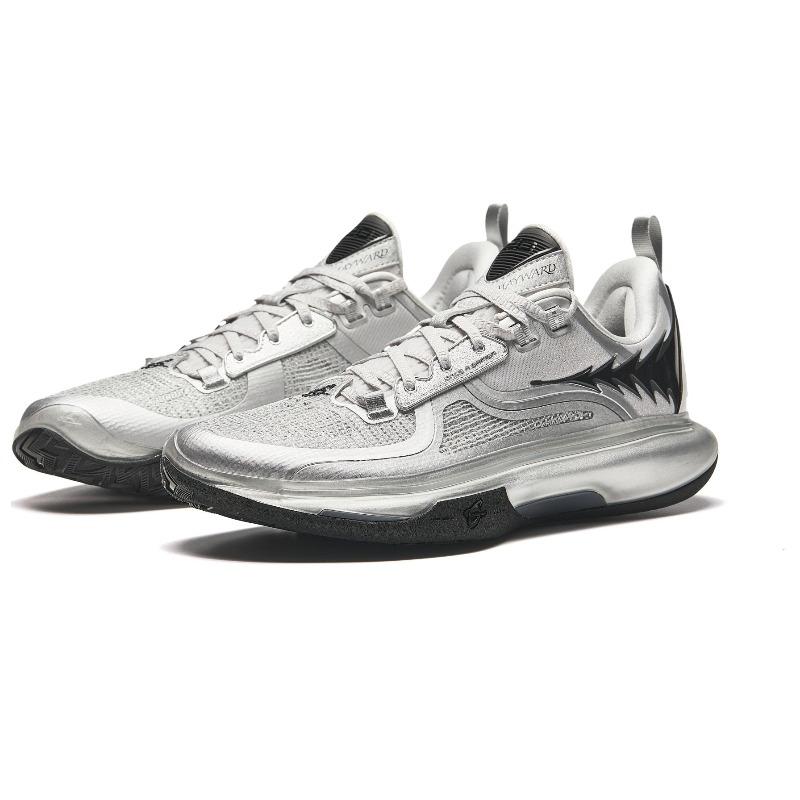 Anta GH5 Hayward 5 Silver Bullet Men Low Top Basketball Shoes Silver Black 112431115-6