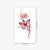Higan Flower Butterfly Tattoo Sticker, Waterproof And Long-Lasting Simulation, Girls' National Style Flower Arm Tattoo Sticker