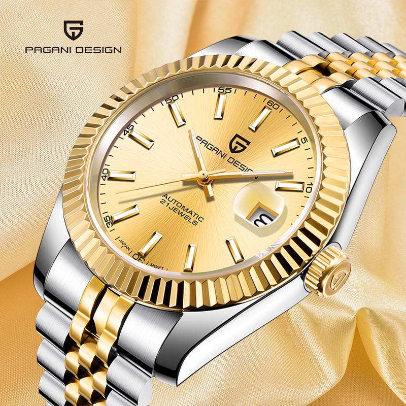 PAGANI DESIGN Orologi da uomo classici di lusso in oro Orologio da