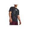 Under Armour Curry Logo Graphic Print Basketball Sports Crew Neck T-Shirt Men Tops Black 1380365-001