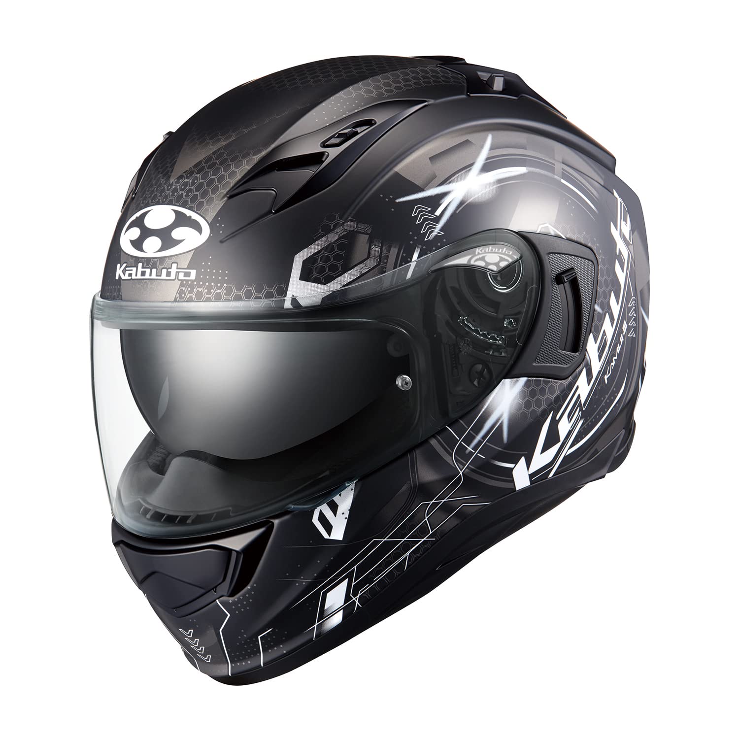 

Мотоциклетний шолом OGK KABUTO повний Face KAMUI3 ESTELA Flat Black Grey (Я вам)