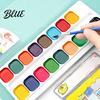 Portable Painting Kit Watercolor Paint Set Washable Solid Palette Bright Drawing Tools for Children Colors Pigment Kit Kids And Beginners