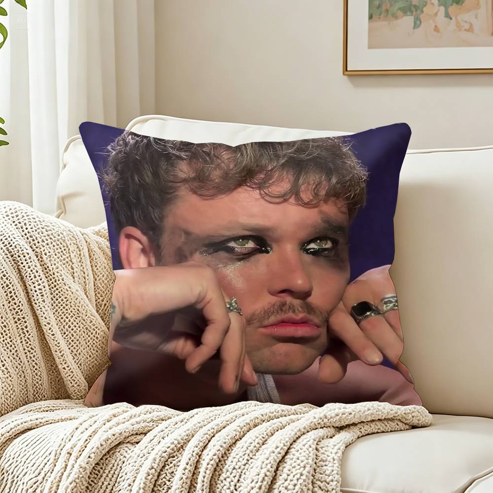 SOS AAshton Irwin Customizable Square Pillow case Double Sided Print Sofa Bedroom Decor Cushion Cover