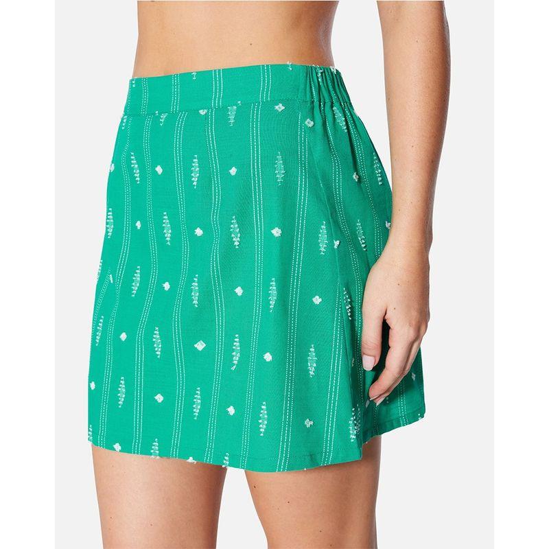 

Foreign Trade Original Order Hur * Le * Y Green Diamond Jacquard Suit Court Style Sleeve Blouse + A- line Overall Dress Skirt L