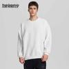 Mark Fairwhale Men's Solid Round Neck Pullover Sweatshirt