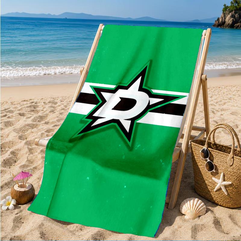 Dallas Hockey Team Beach Towel, Super Soft Microfiber, Perfect Gift for Her/Him, Birthday, for Pool, Beach, Travel, Decor Beach Party