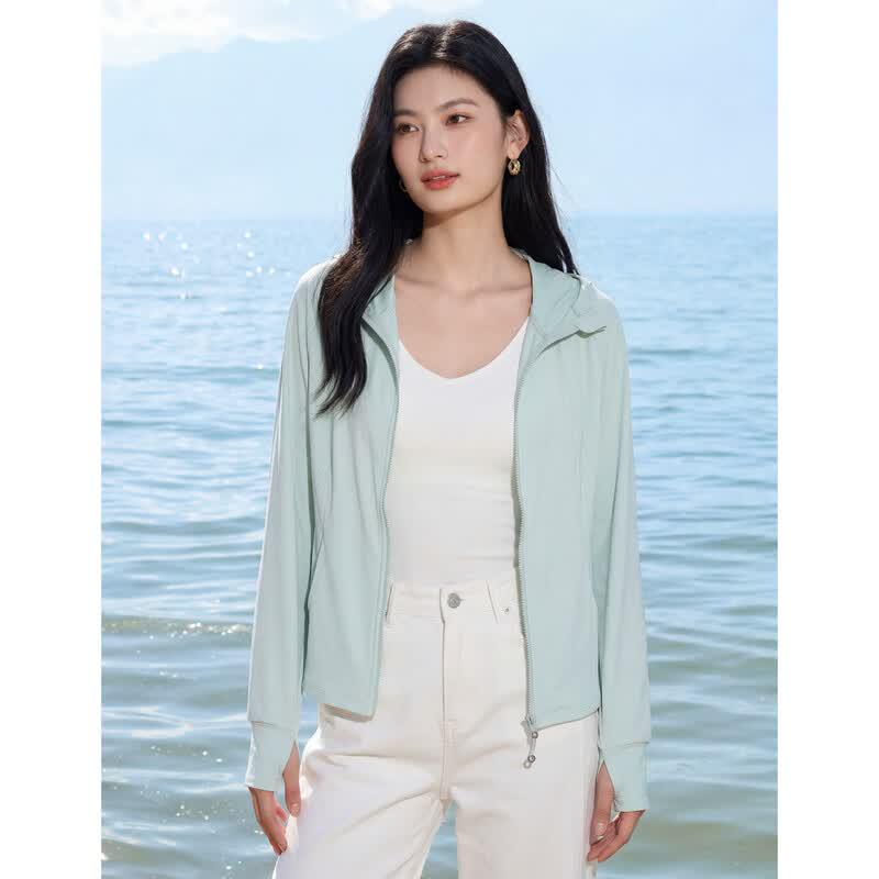 Women's Slim-Fit Hooded UV Protection Jacket