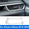 For Nissan Altima - 2024 2025 Carbon Fiber Side Front Air Conditioner Vent Outlet Cover Trim Bezel Interior Accessories