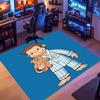 1pc Curious George Entrance Mat, Non-Slip Mat Area Rug,Room Decor, Outdoor Decor, Kitchen Rug,Doormat - Machine Washable, Easy to Clean