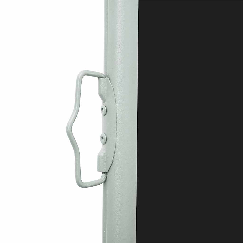Retractable Side Awning 140 x 600 cm Black