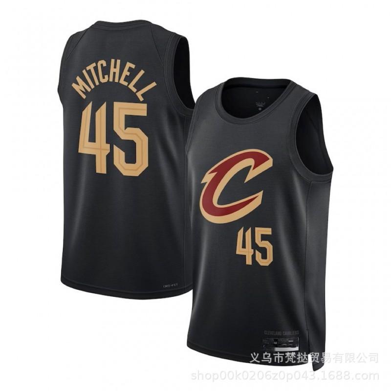 Cleveland Cavaliers Basketball Jersey Men Women Custom Stitched NBA Fan Wear Short Sleeve Cotton V-Neck Sportswear