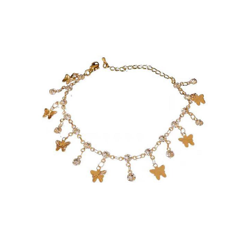 Chic Butterfly  Pendant Tassel Necklace For Women Girls Clavicle Chain Accessories Aesthetic Jewelry