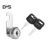 Drawer Lock with 2 Keys Heavy Duty Zinc Alloy Universal File Cabinet Wardrobe Furniture Storage Locker Door Mailbox Toolbox Cam Lock Replacement