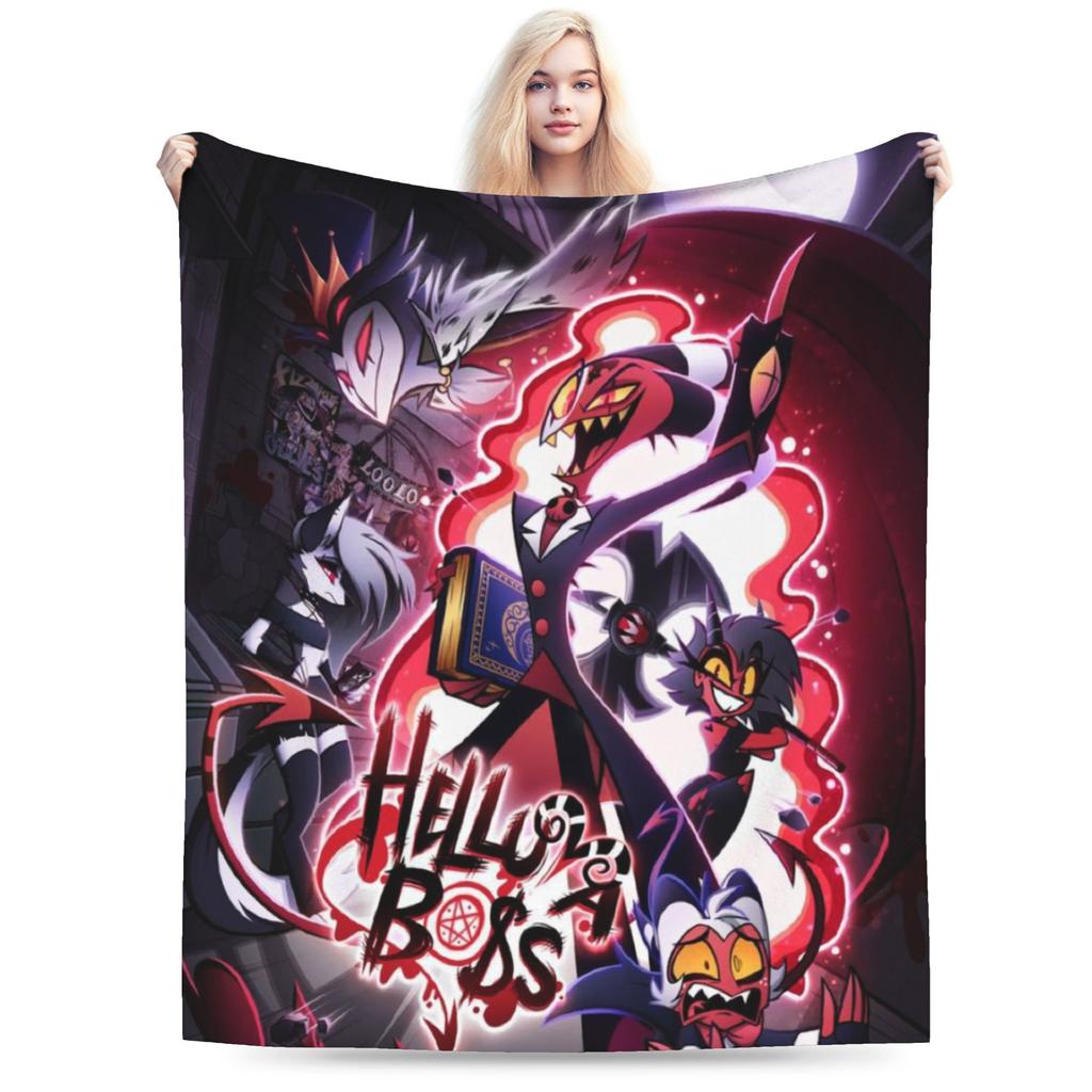 Comfort Hazbins Els Season 2 Blanket Accessories Home Decorative Blanket Throw Lightweight Coral Fleece Plush For Outdoor