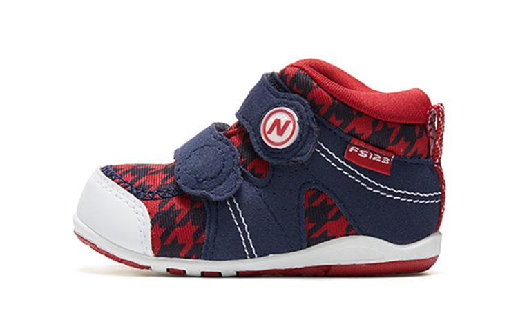 New Balance NB 123 Cushioning, Wear Resistant Mid top Toddler Shoes Red Blue Infant And Toddler FS123H2I
