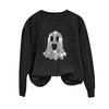 Women's Fashionable and Casual Halloween Print Pullover Hoodie