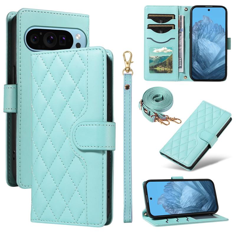 Lanyard Leder Geldbörse Karten Handyhülle für Google Pixel 9 Pro XL 9A 8 8A 7 7A 6A Pixel9 Pixel8 Pixel7 Umhängetasche Klapphülle