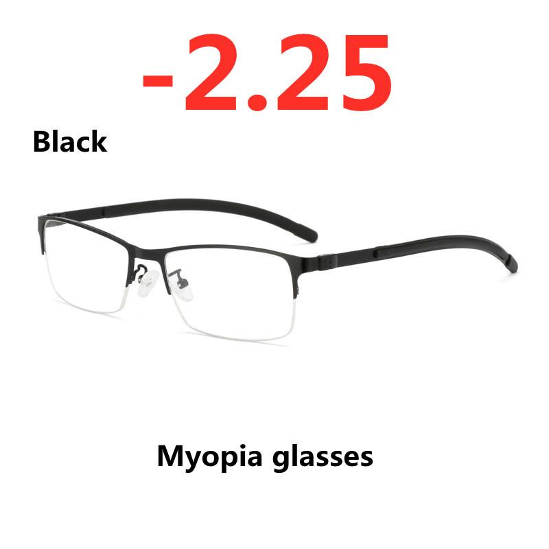 Ochelari pentru miopie anti-lumină albastră Ramă Femei Bărbați Metal Student Finisat Ochelari miop -0,5 -1 -1,5 -2 -2,5 -3 -3,5 La -6