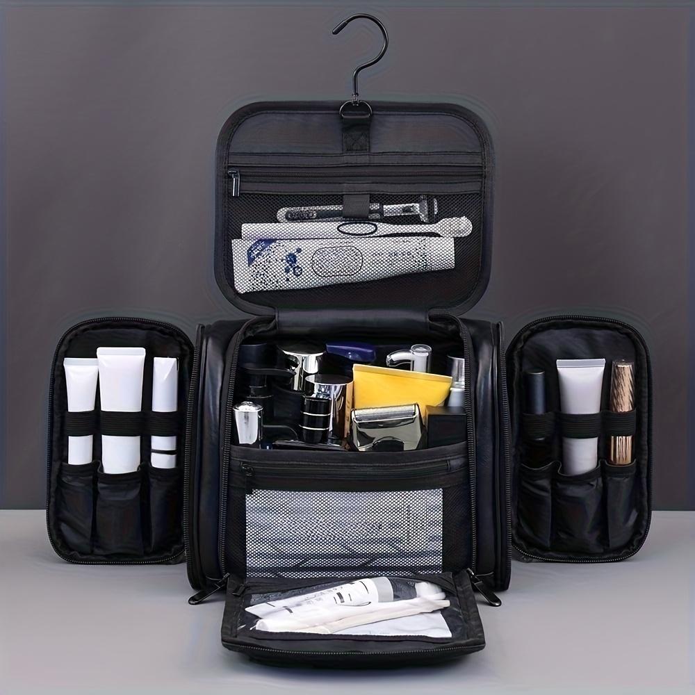 Large Capacity Unisex Travel Toiletry Bag with Hook, Multi-Compartment Wash Bag, Great for Daily Outing Ideal Gift for Men Women
