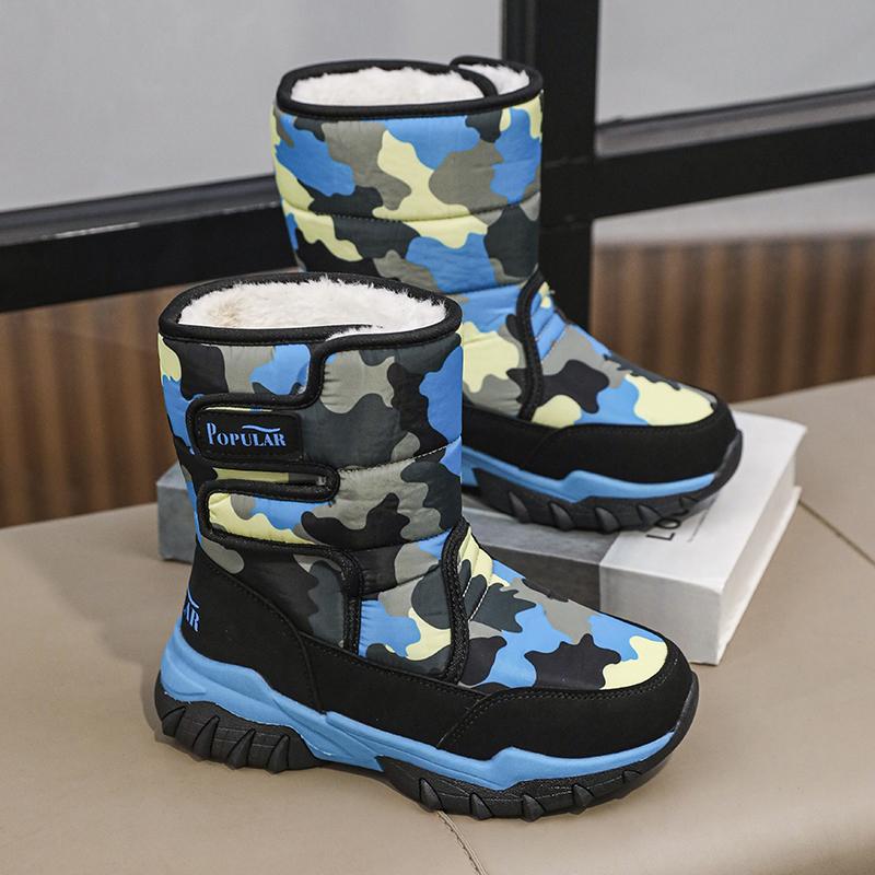 Podzim a zima 2024 Chlapecké/dívčí venkovní teplé dětské sněhule Velká velikost 31-40