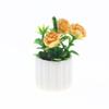 1/12 Miniature Artificial Potted Plant For Doll House Decoration Realistic Plastic Greenery Scene Display Accessories