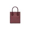 MICHAEL KORS Mercer Presbyopia Printed Lock Logo Artificial Leather Tote Bag Shopping Bag Accordion Bag Shoulder Handbag Mini Women's Burgundy mini