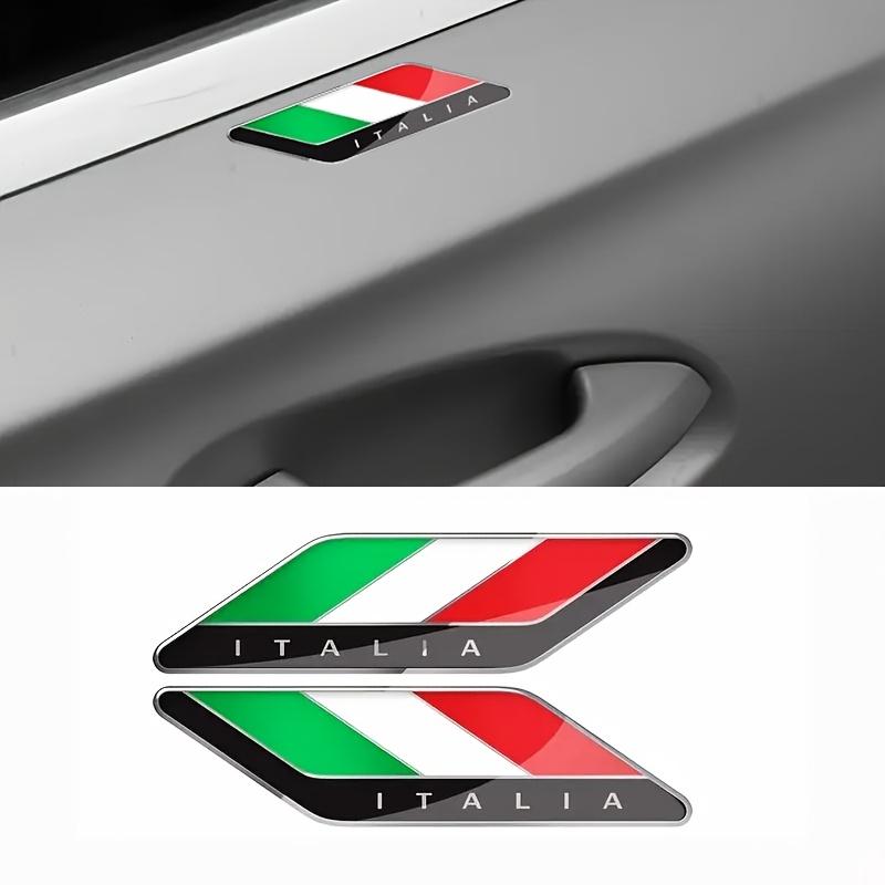 2pcs Italy Flag Limited Edition Racing Sport Decals Italia Flag Emblems AccessoriesBadge Fender Decal Design for Motorcycle Car Truck Bike
