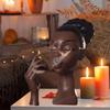 Headscents Räucherkegelhalter - Schwarze Frau Harz-Räucherkegelhalter, Räucherstäbchenhalter für das Wohnzimmer Headscents