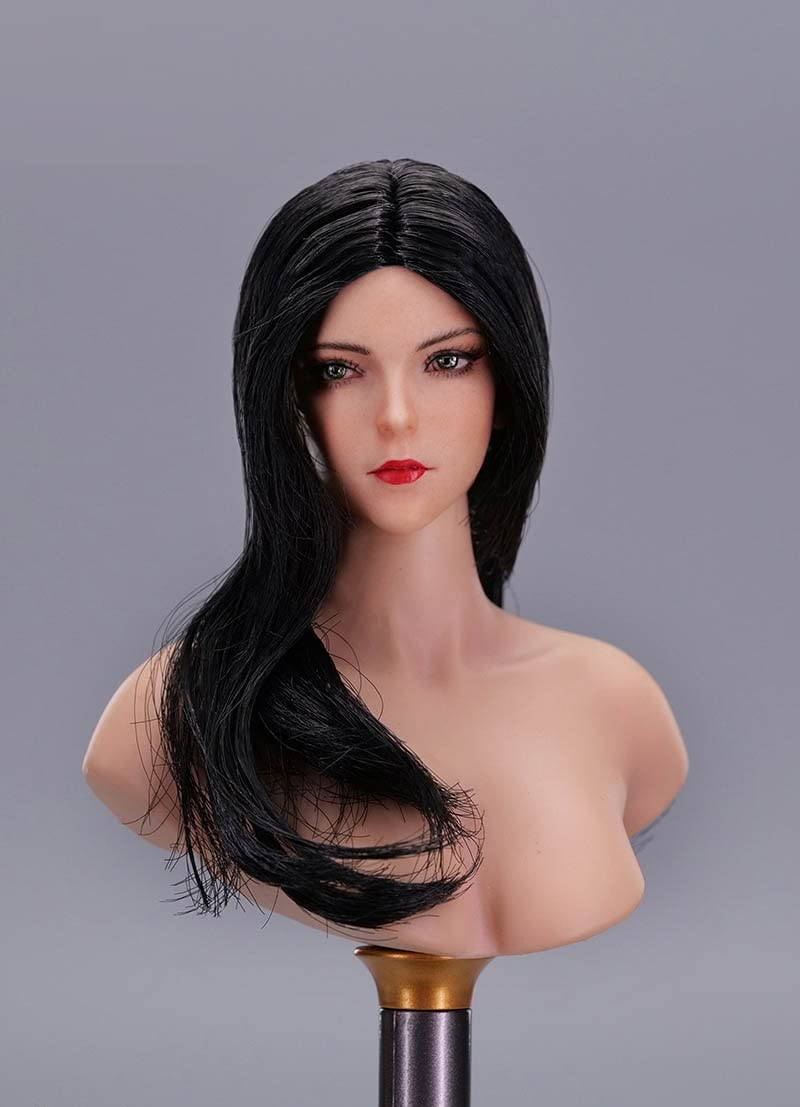 

Игрушка Hobby Scale Фигурка совместима с телом TBLeague YMTOYS YMT085C Женщина-студентка колледжа Офисная леди OL Сорока Азиатская красивая женская голова
