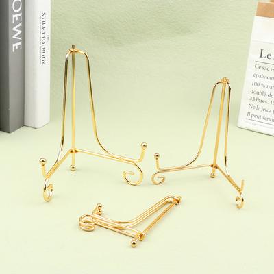 Goldener Eisen-Handwerkshalter, Wohnkultur, Zubehör, Plattenhalterung, Gemäldeständer, Medaillenständer