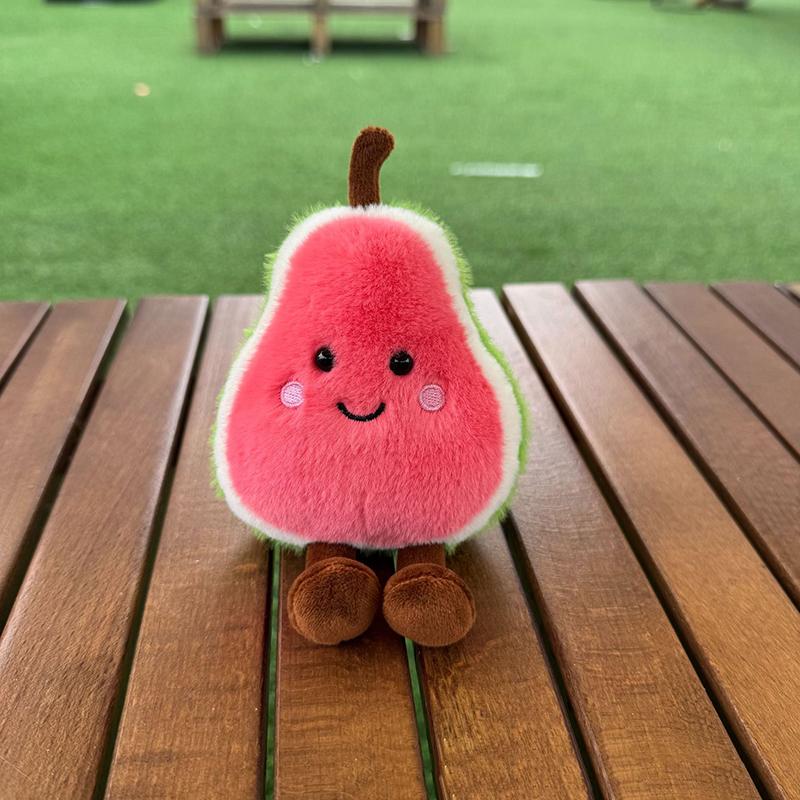 Creative Fun Fruit Plush Doll Home Bedroom Companion Ornaments Cute Doll Pendant Keychain Backpack Decoration Birthday Gift