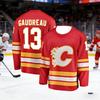 Men's New Model Calgary Men's Ice Hockey Sport Shirt 3D Print Breakthrough Style Red Ball Game Long-Sleeved Shirt Kids