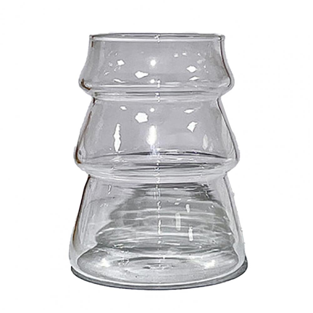 Рождественская стеклянная чашка Кружка из боросиликатного стекла 500 мл Чашка из высокоборосиликатного стекла с дизайном елки Прозрачная кофейная кружка